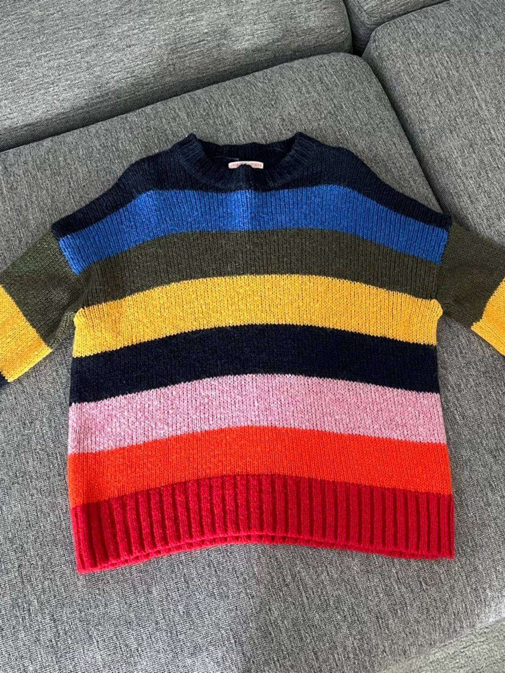 Urban Outfitters Multicolor Striped Crewneck Sweater